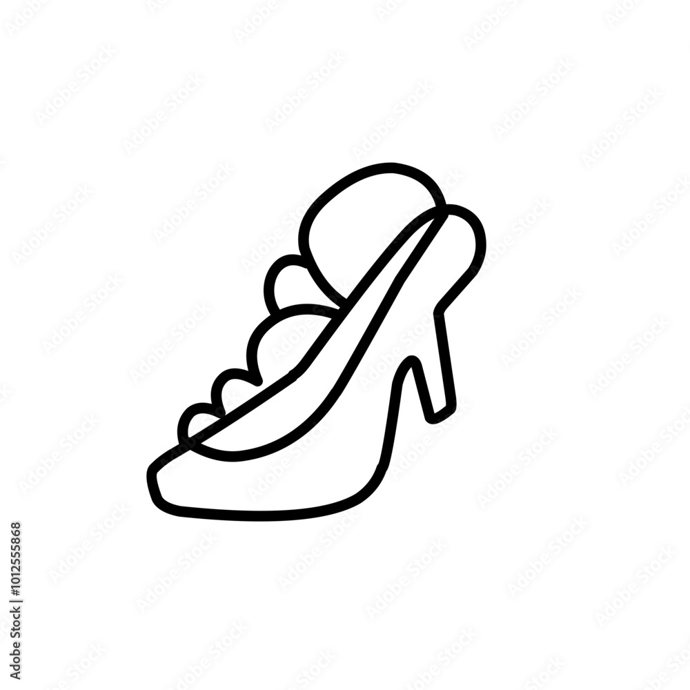 outline of women's fashion shoes outline of women's fashion shoes