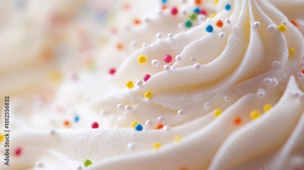 Colorful Cupcake Frosting with Sprinkles Colorful Cupcake Frosting with Sprinkles