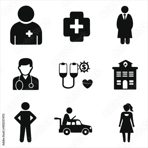 Medical icon vector 