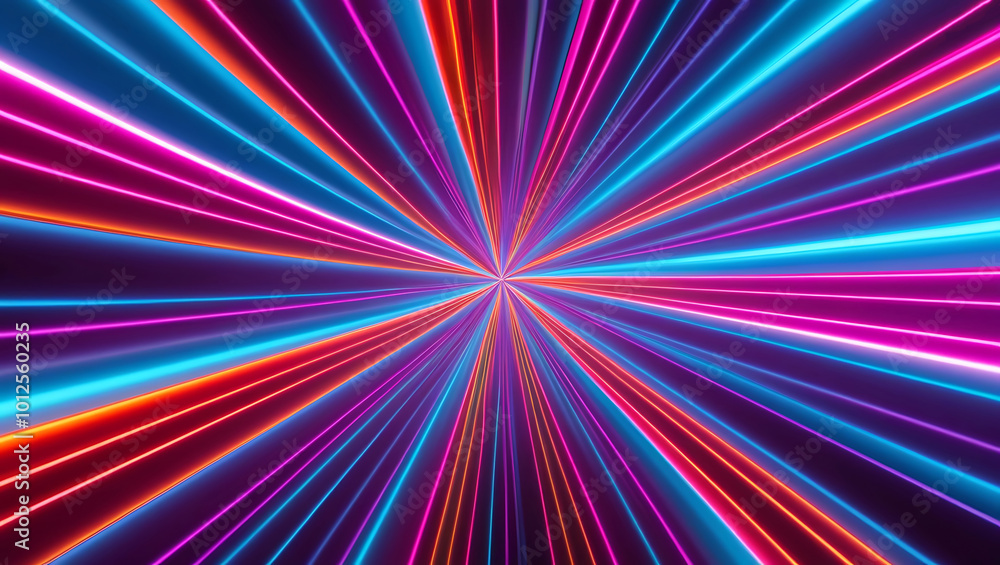Abstract radial background with multicolored gradient vibrant neon colors . Abstract radial background with multicolored gradient vibrant neon colors .