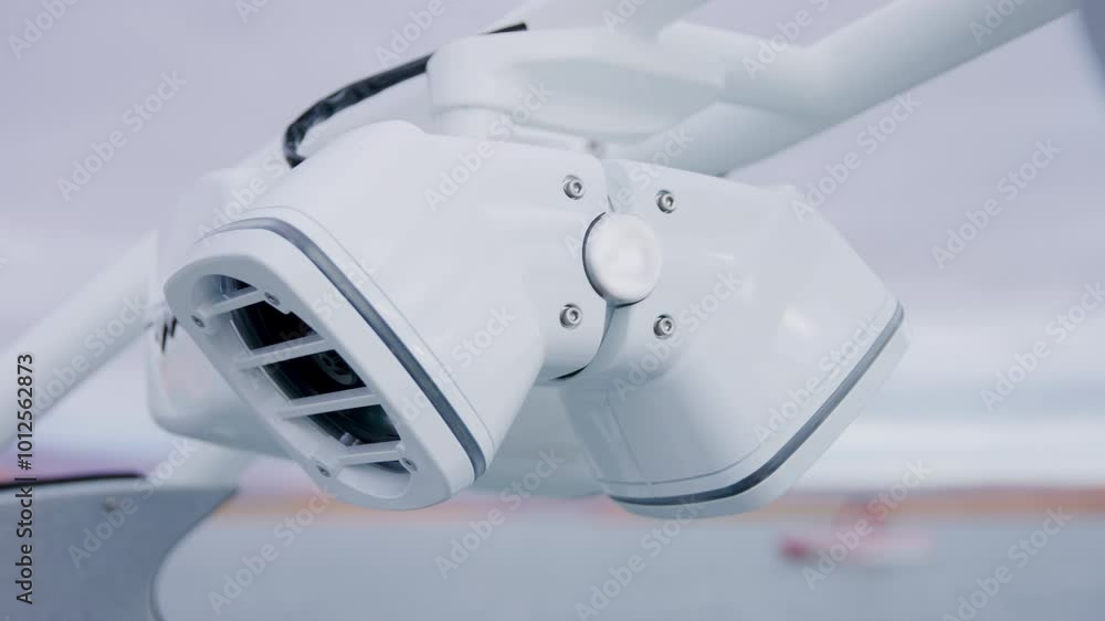 Beautiful clean, white speaker on motor boat - close up Beautiful clean, white speaker on motor boat - close up
