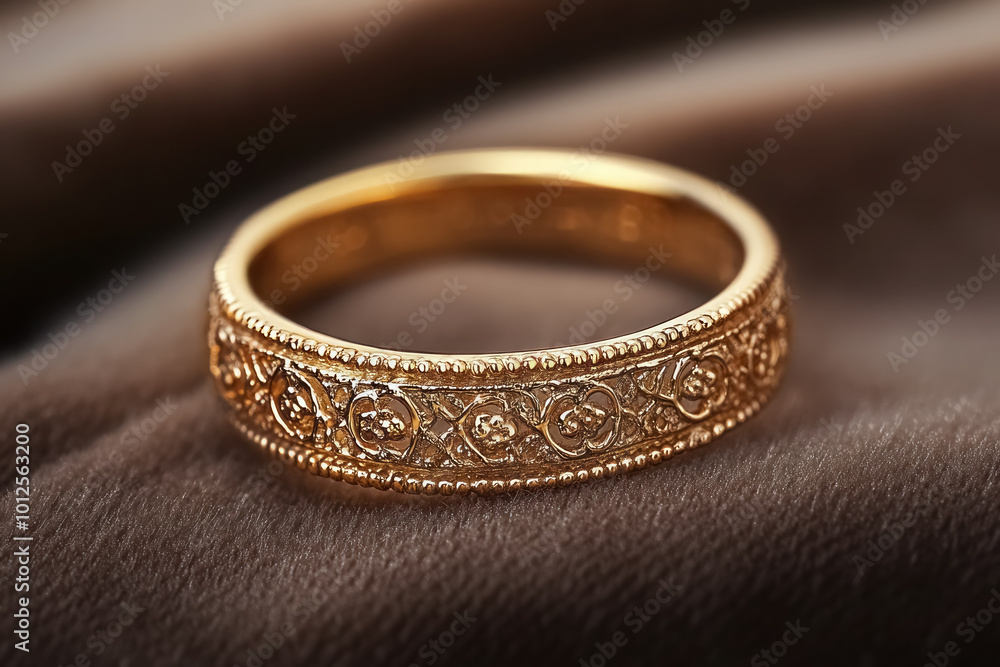 luxurious gold ring adorned with intricate filigree designs luxurious gold ring adorned with intricate filigree designs