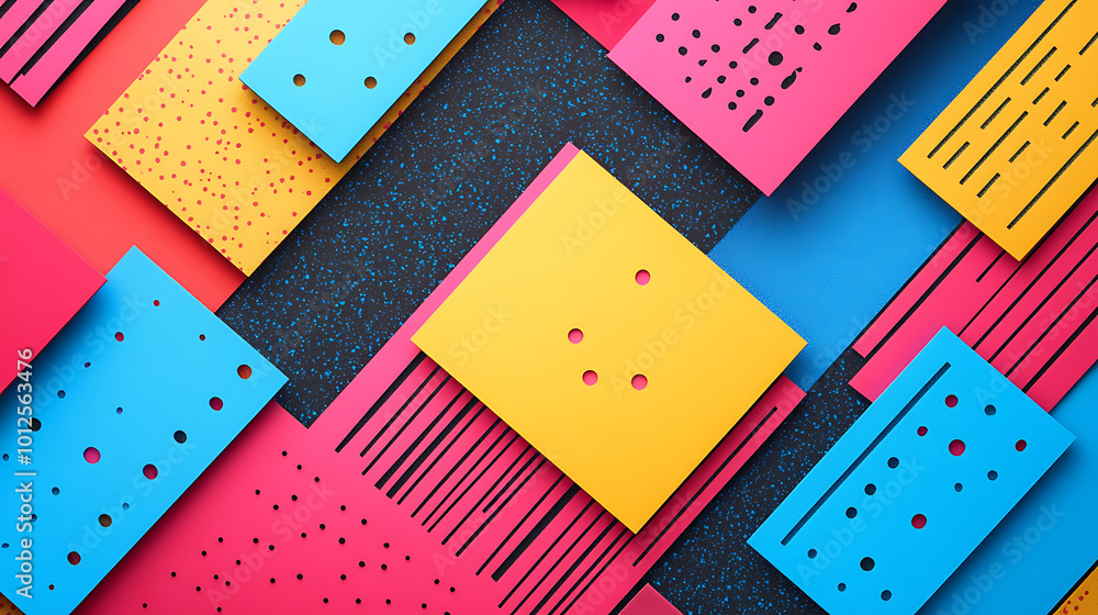 Obraz premium Colorful Abstract Patterns and Textures Design