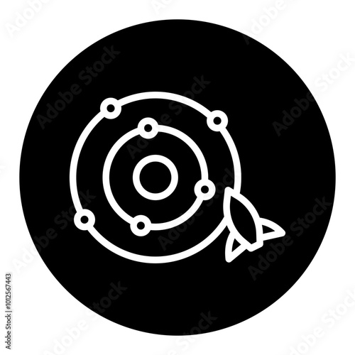 Space Orbit Vector Icons