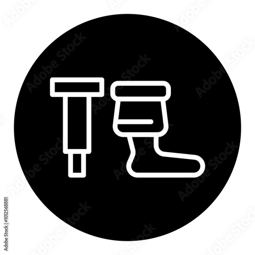 Wooden Leg Vector Icons