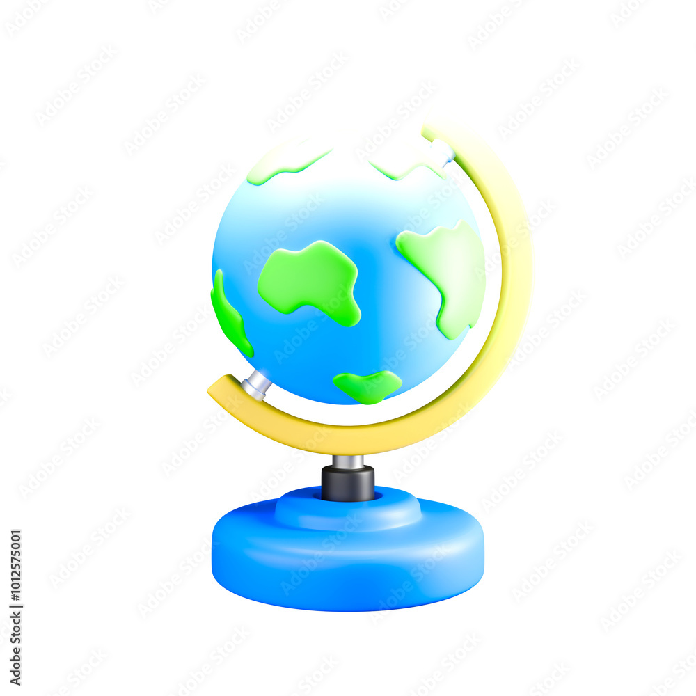 3d icon render earth globe isolated on white 3d icon render earth globe isolated on white