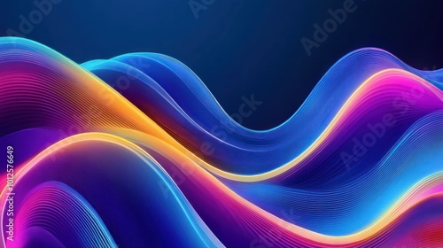 Abstract Colorful Waves