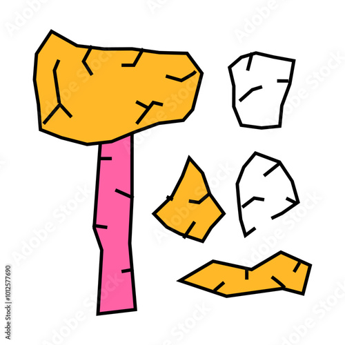 stone age things museum exhibit line icon vector. stone age things museum exhibit sign. isolated symbol illustration