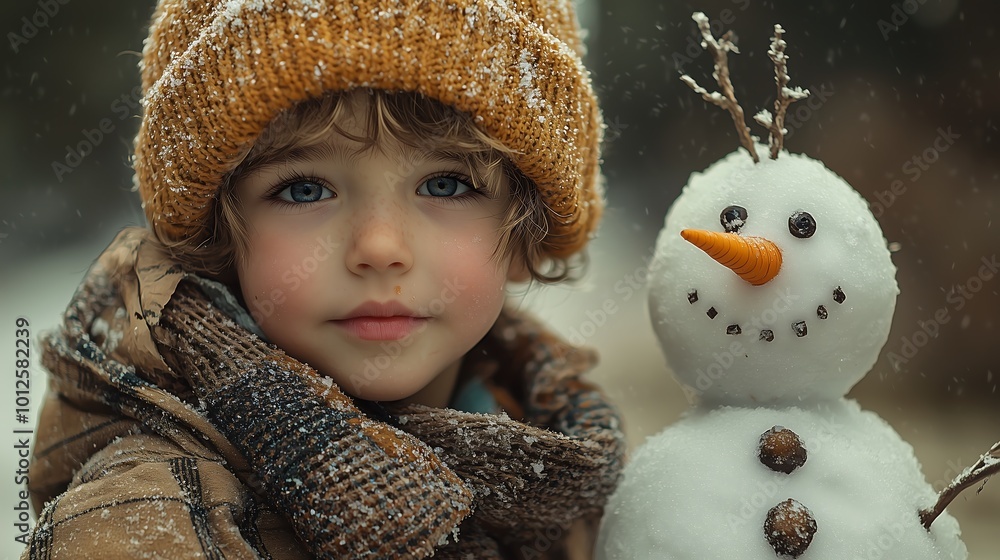 Snowfall delight: Child meets snowman
雪降る喜び:子供が雪だるまに出会う.Generative AI Snowfall delight: Child meets snowman
雪降る喜び:子供が雪だるまに出会う.Generative AI