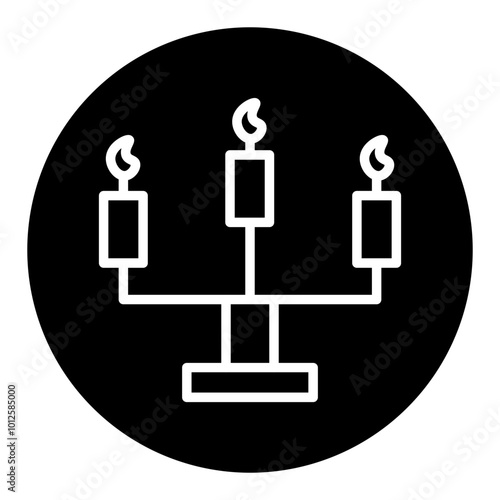 Candelabra Vector Icons