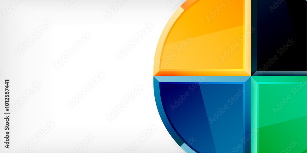 Glossy circles geometric background. Vector Illustration For Wallpaper, Banner, Background, Card, Book Illustration, landing page Glossy circles geometric background. Vector Illustration For Wallpaper, Banner, Background, Card, Book Illustration, landing page