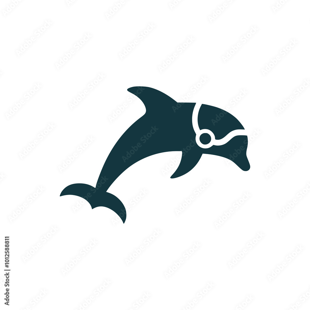 robot dolphin technology logo vector illustration template design robot dolphin technology logo vector illustration template design