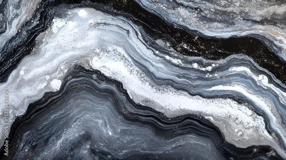 Luxurious Black White and Gray Marbled Texture. Luxurious Black White and Gray Marbled Texture.