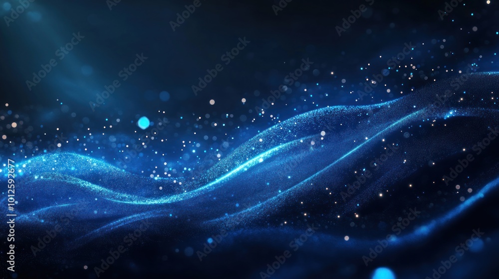 Fototapeta premium Abstract Blue Wave