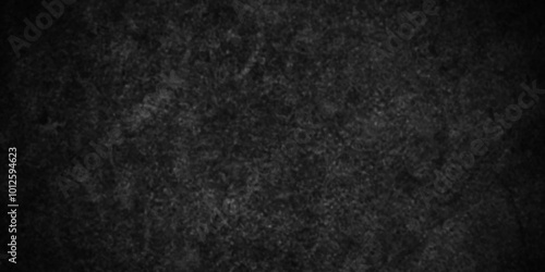 Dark Black background texture, old vintage charcoal black backdrop paper with watercolor. Abstract background with black wall surface, black stucco texture. Black gray satin dark texture luxurious.
