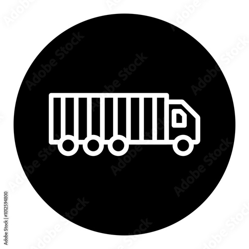 Truck Trailer Vector Icons
