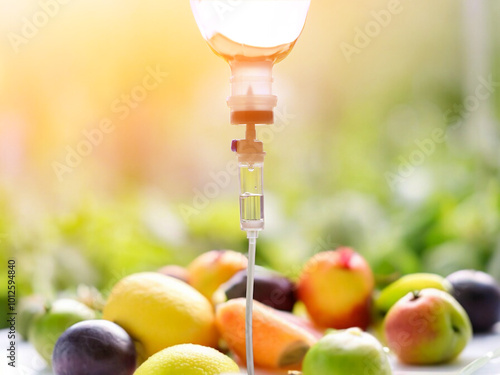 IV drip vitamin treatments infusion drop intravenous medical use booster’s beauty supplement therapy concept.
