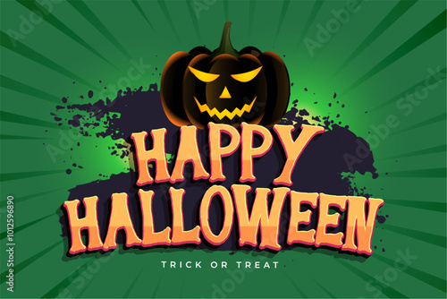  creepy halloween pumpkin background with grungy effect