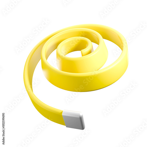 3d icon render tape measure