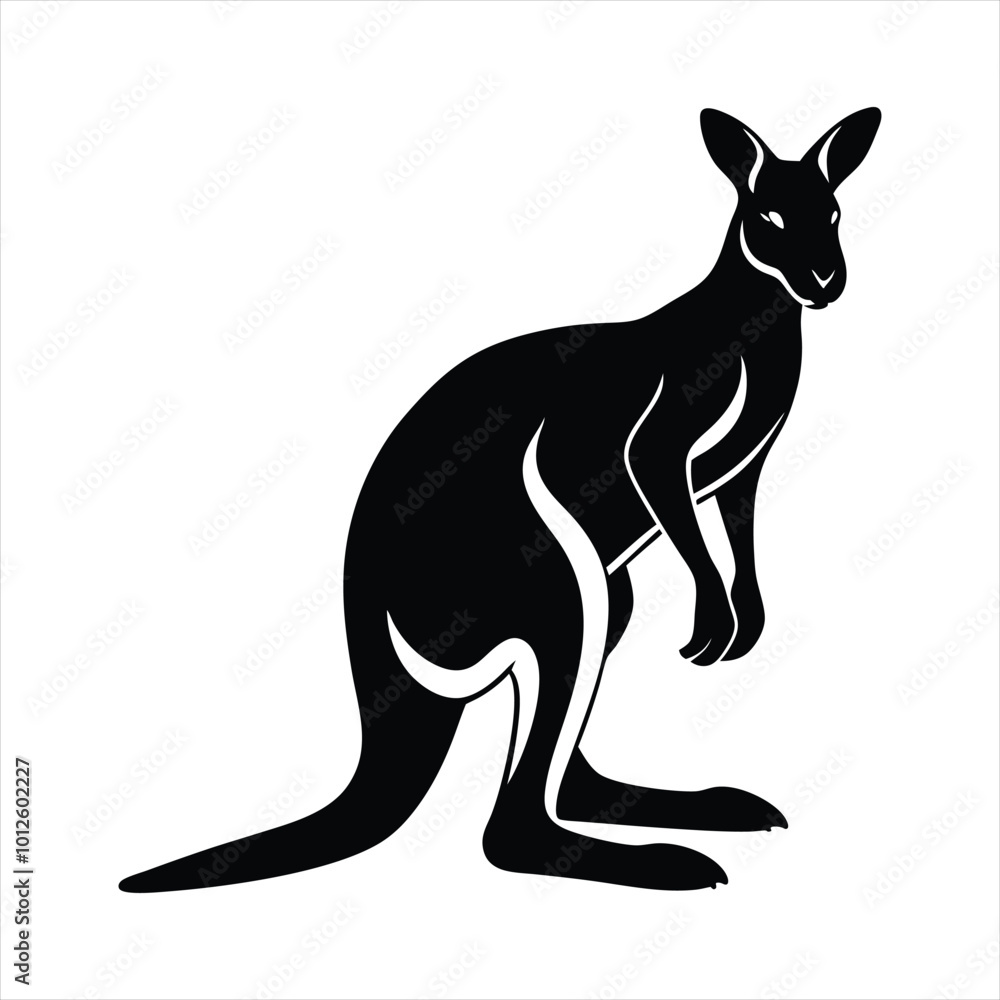 Kangaroo silhouette vector Kangaroo silhouette vector