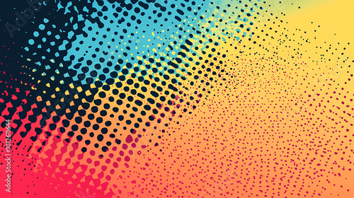 Wallpaper Mural Halftone comic dotted corner. old grainy frame. grunge retro gradient border. abstract pop art design element. pop art. illustration. Gradient Art. Illustration Torontodigital.ca