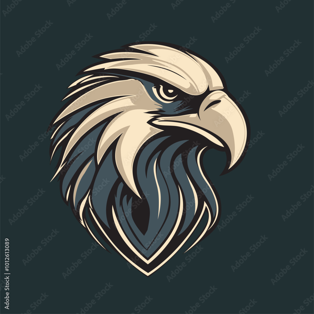 Obraz premium Bold Eagle Mascot Design logo