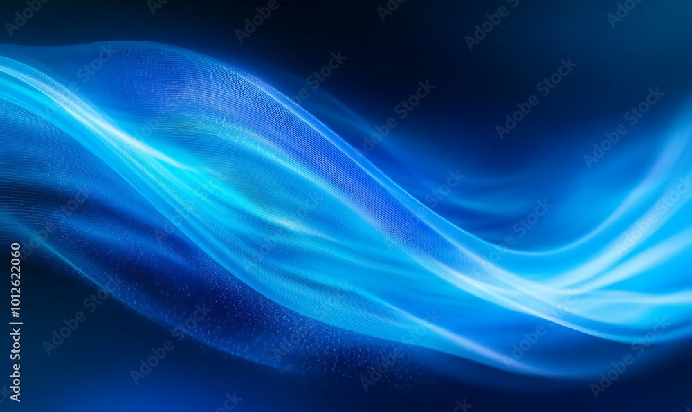 The image features a dynamic flow of abstract blue waves with glowing light effects, creating a sense of motion and energy The image features a dynamic flow of abstract blue waves with glowing light effects, creating a sense of motion and energy