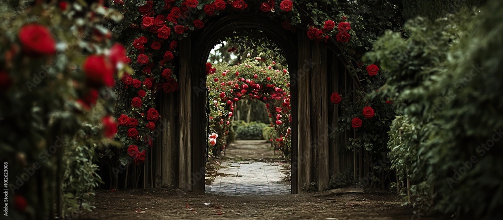 Rose Archway Pathway Rose Archway Pathway