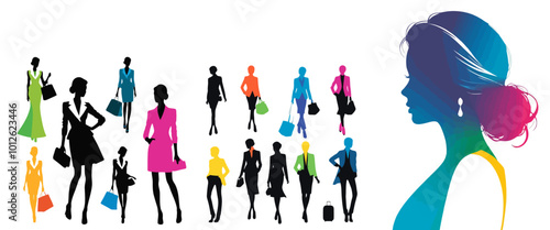 A set of Fashion woman