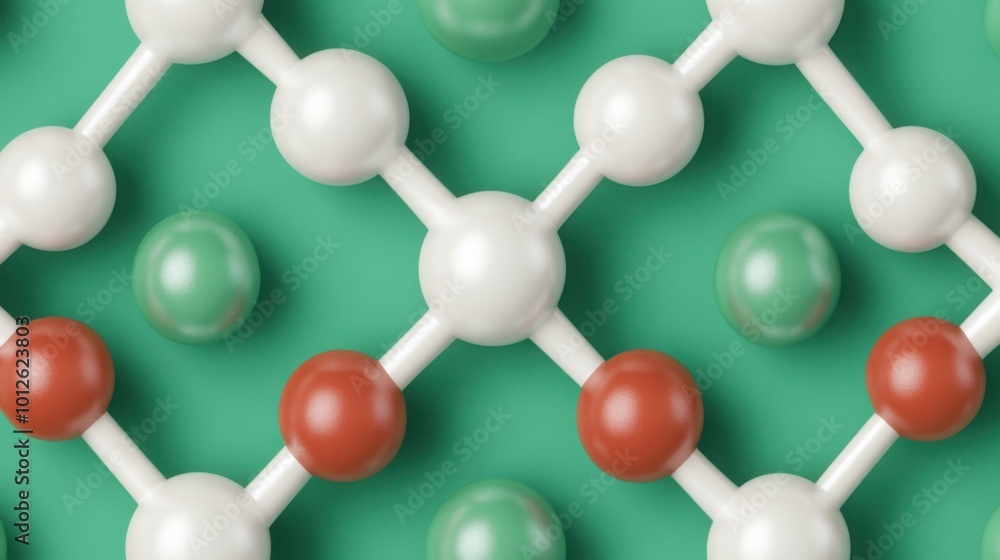 Detailed 3D Render of a Triglyceride Molecule Detailed 3D Render of a Triglyceride Molecule