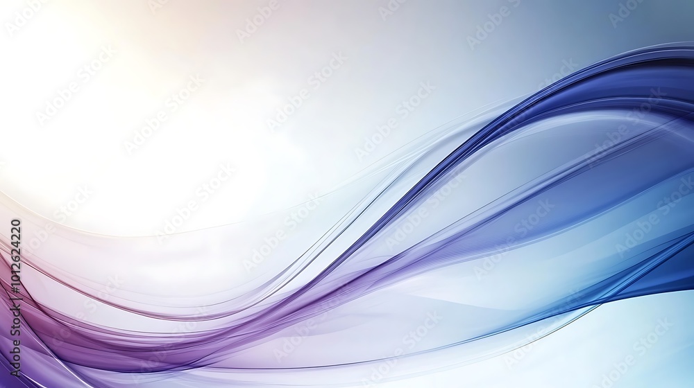 Abstract Swirling Lines in Blue and Purple Abstract Swirling Lines in Blue and Purple