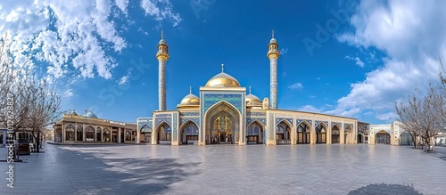 Masjid-i-Jami, an Islamic Mosque in Mazar-e Sharif, Afghanistan photo