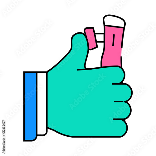 vr remote control line icon vector. vr remote control sign. isolated symbol illustration