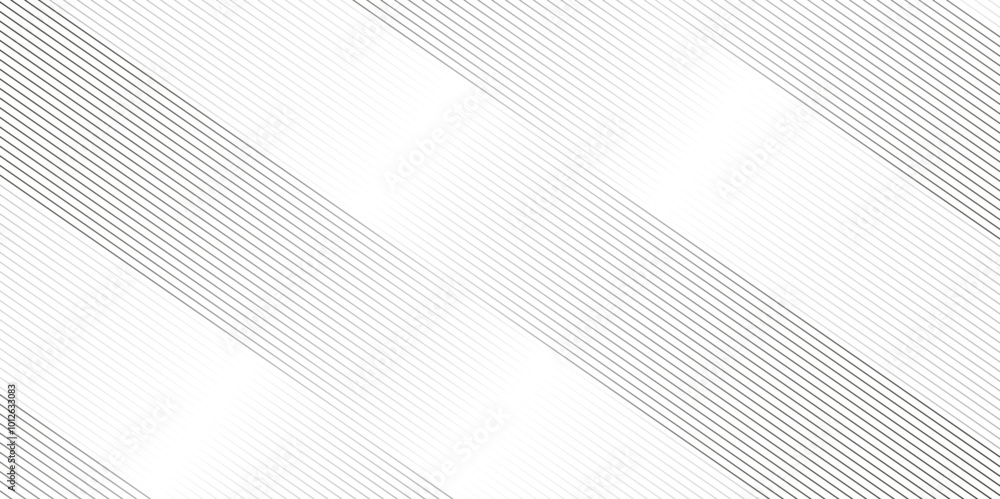 Fototapeta premium Vector tech geometric thin diagonal striped line pattern gradient minimal transparent background. White geometric pattern transparent background. minimal surface curve wave creative line texture.