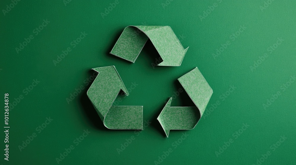 A clean and bold representation of the three arrows forming the recycle symbol against a solid background, emphasizing sustainability with plenty of copy space for your message. A clean and bold representation of the three arrows forming the recycle symbol against a solid background, emphasizing sustainability with plenty of copy space for your message.