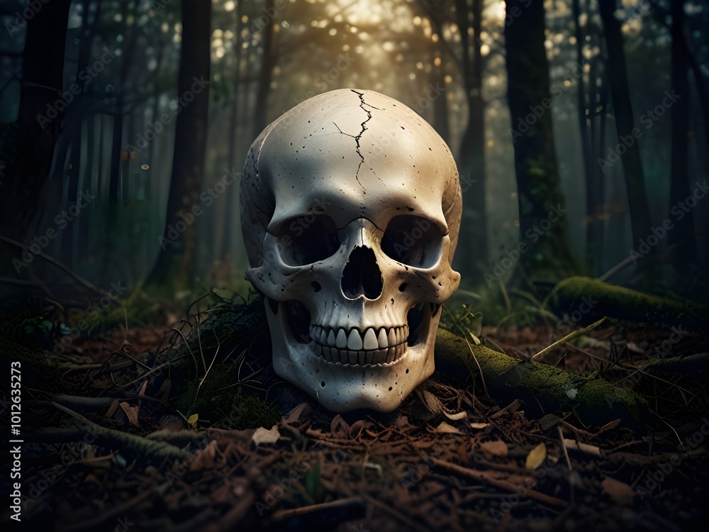 Human Skeletal Remains from the Viking Era at an Archaeological Site. ai generated Human Skeletal Remains from the Viking Era at an Archaeological Site. ai generated