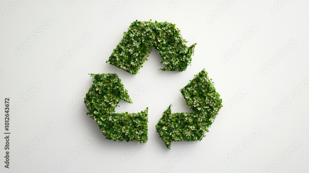 An elegant presentation of the recycle symbol against a solid white backdrop, allowing for easy integration of environmental slogans or promotional text. An elegant presentation of the recycle symbol against a solid white backdrop, allowing for easy integration of environmental slogans or promotional text.