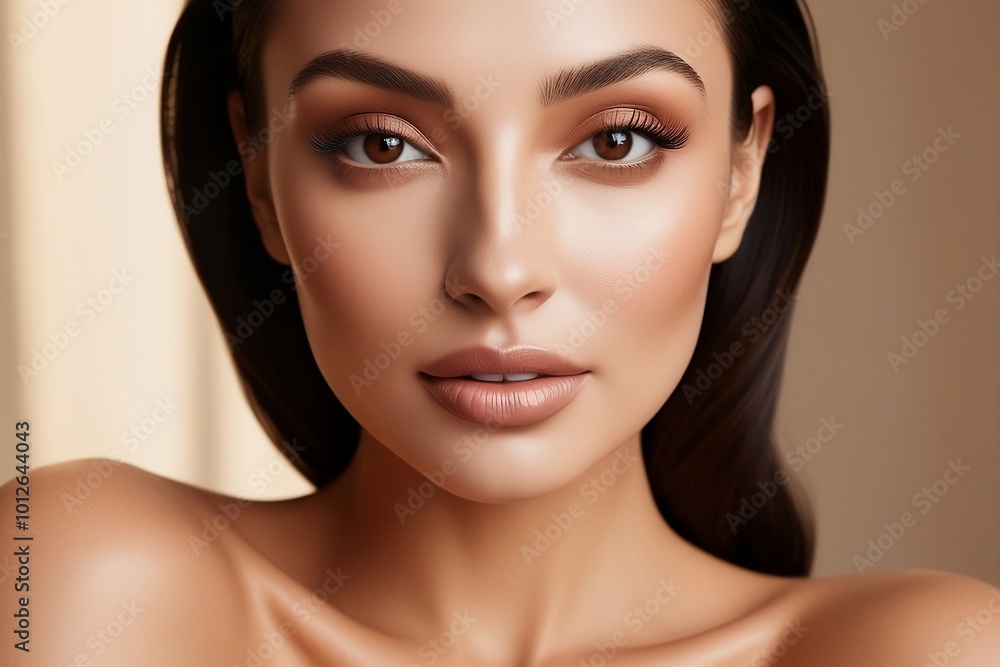 Obraz premium Fresh and Flawless The Essence of Natural Beauty