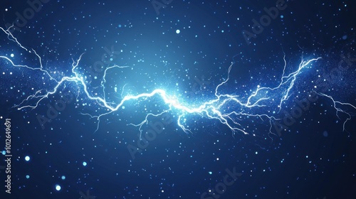 Electric Lightning Bolt Abstract Background