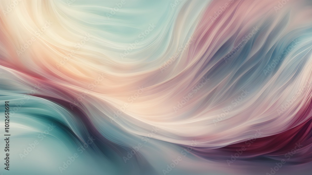 A soft, abstract wave of pastel colors creating a serene and calming visual effect. A soft, abstract wave of pastel colors creating a serene and calming visual effect.