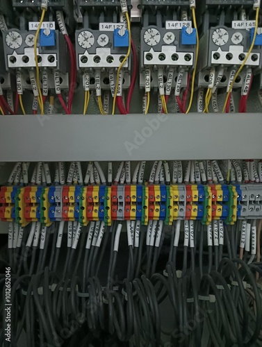 panel with cables