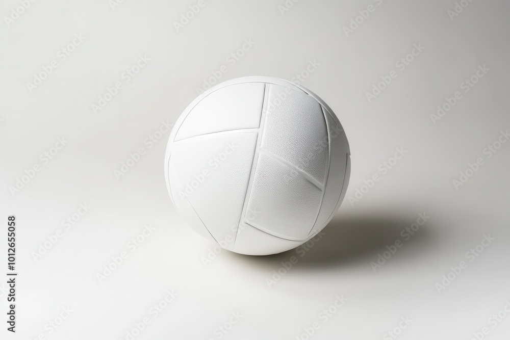 Global sport of volleyball with white ball on white background Global sport of volleyball with white ball on white background