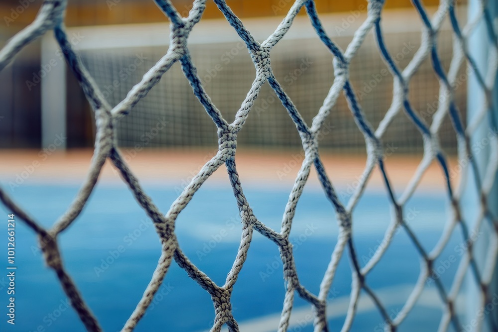 Gym gate for futsal or handball with frame and net Football or handball playground Horizontal sports design for posters cards headers website Gym gate for futsal or handball with frame and net Football or handball playground Horizontal sports design for posters cards headers website