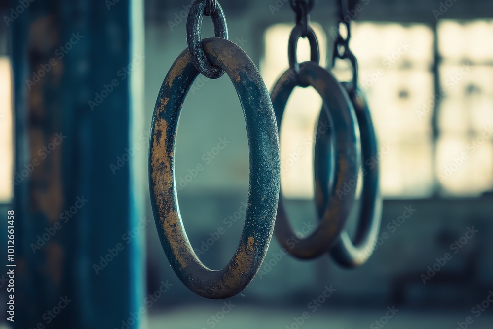 Gymnast rings with photo inside Gymnast rings with photo inside