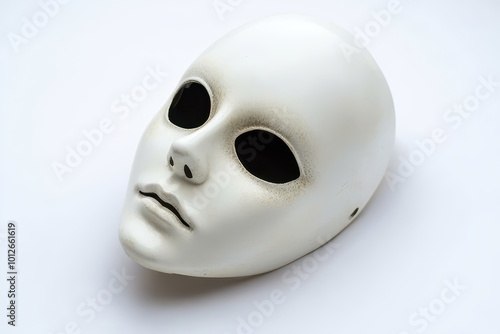 Halloween mask on white background