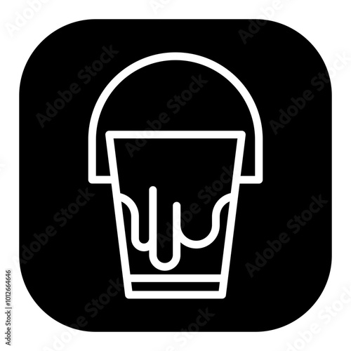 Milk Bucket Vector Icons