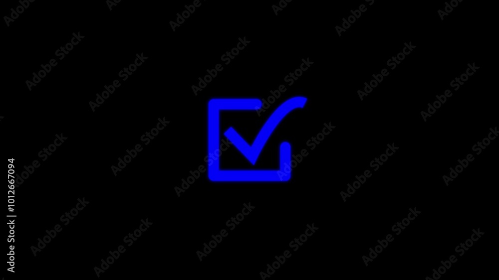 Simple Check mark icon, positive tick symbol of approved, success, confirm, correct Check mark icon animation . Simple Check mark icon, positive tick symbol of approved, success, confirm, correct Check mark icon animation .