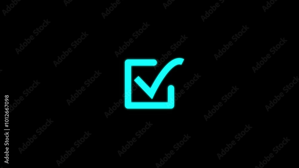 Simple Check mark icon, positive tick symbol of approved, success, confirm, correct Check mark icon animation . Simple Check mark icon, positive tick symbol of approved, success, confirm, correct Check mark icon animation .