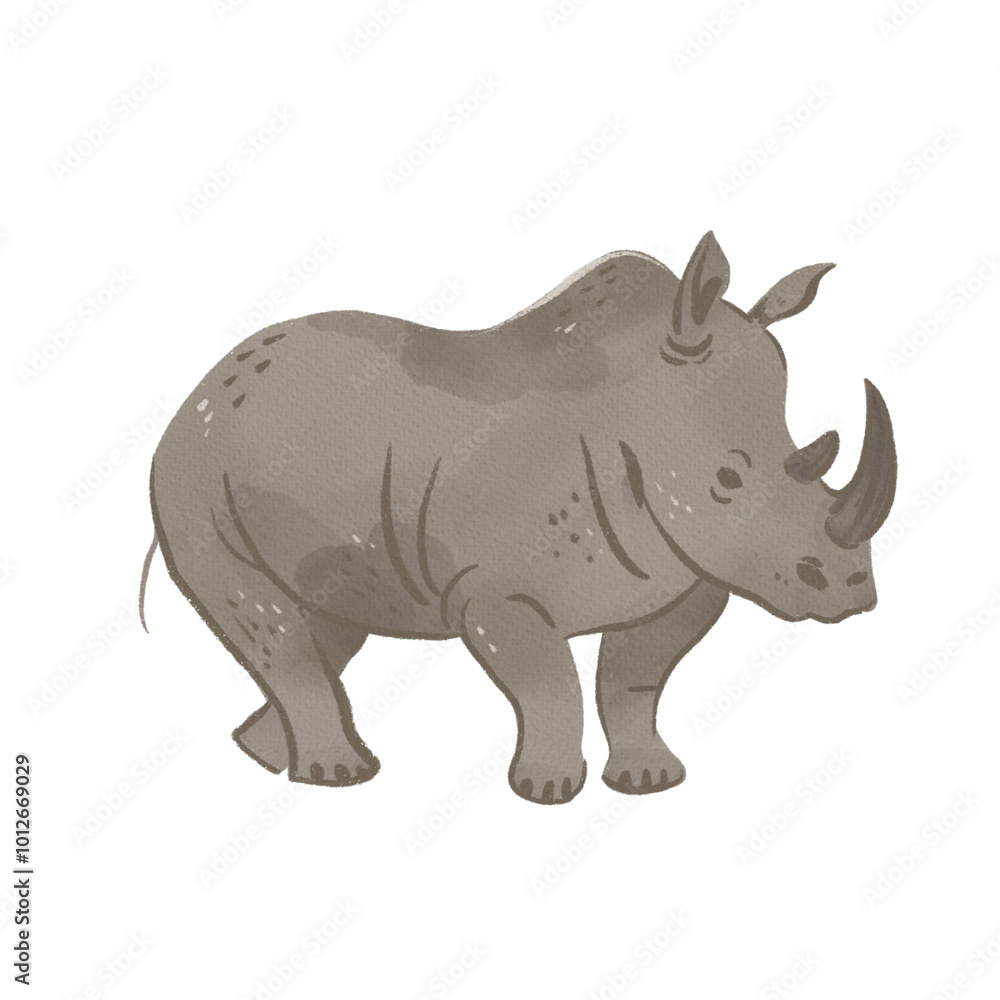 Obraz premium Rhino draw