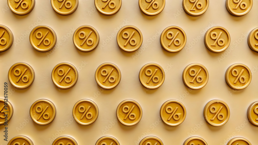 Minimalist Seamless Tile Pattern Featuring Currency Symbols and Discount Tags for Business and Financial Advertising Minimalist Seamless Tile Pattern Featuring Currency Symbols and Discount Tags for Business and Financial Advertising